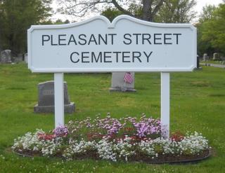 Pleasant Street Cemetery Sign